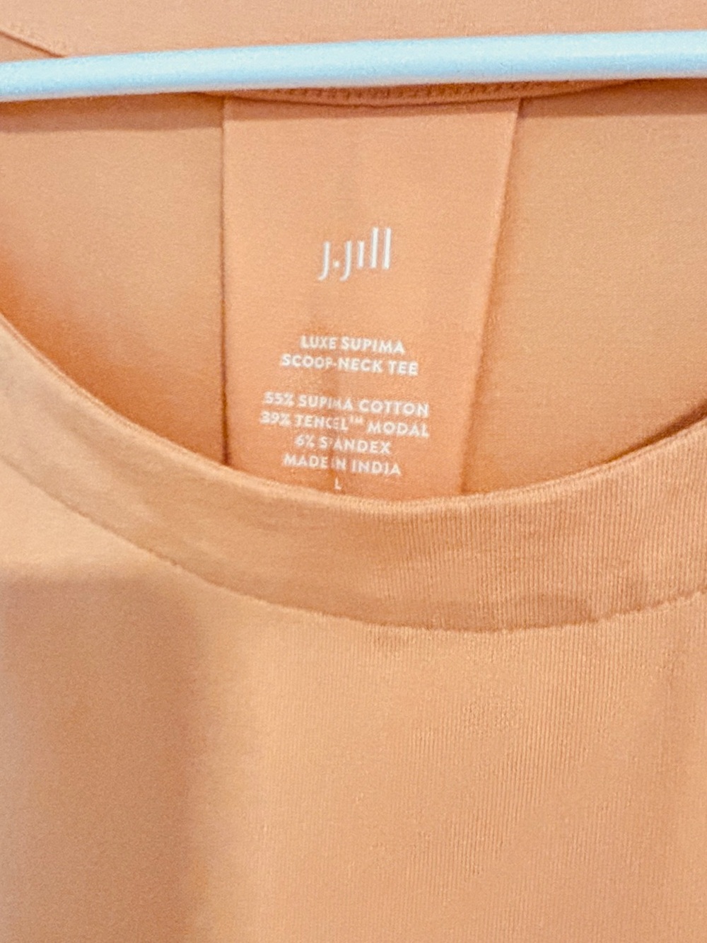 J.Jill Luxe Supima Cotton Scoop Neck Tee, size L - NWOT - Picture 6 of 8